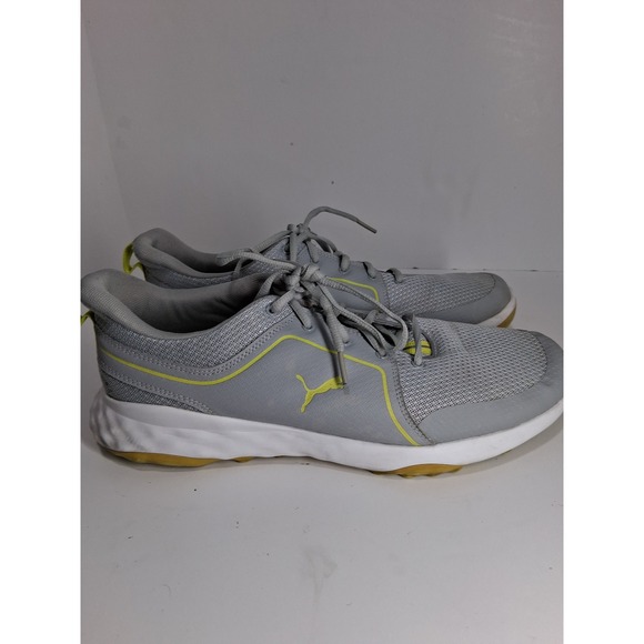 Puma Mens Running Training Shoes Size 13 Gray Flexible Athletic Sneakers - Picture 1 of 11